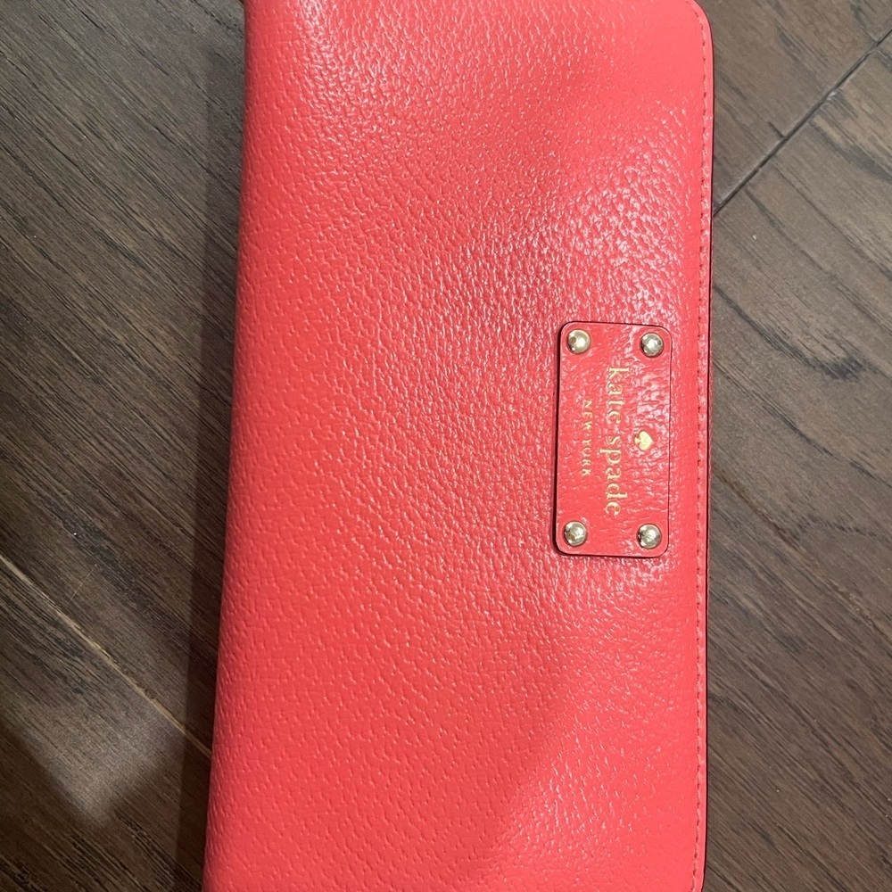 Kate Spade Vibrant Coral Satchel and Wallet - Picture 3 of 8